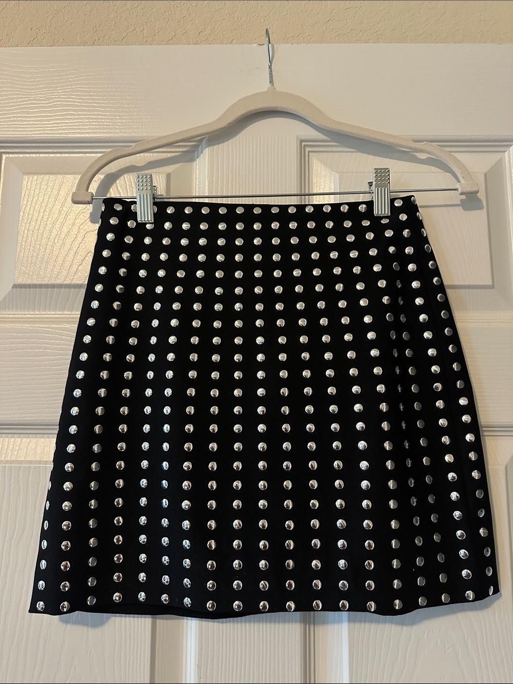 H&M Studded A-Line Mini Skirt